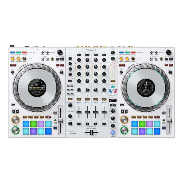 Pioneer DJ DDJ-FLX10-W Limited Edition -4-channel DJ controller for Rekordbox & Serato - White
